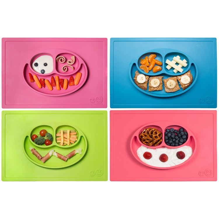 RENJIA silicone kids placemats silicone placemat with plates kids table placemat