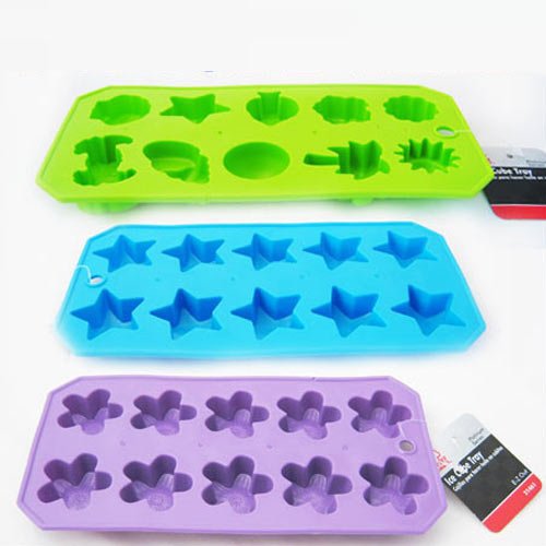 RENJIA flower shaped silicone ice cube tray food grade reusable ice cube home ice makers