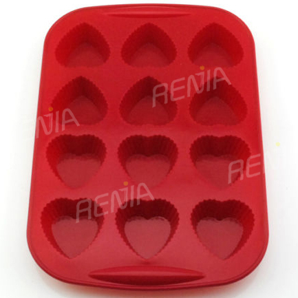 RENJIA silicone ice cube tray mold for ice cream silicone heart shaped ice tray cube ice maker