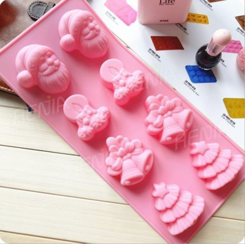 RENJIA flexible customized silicon ice mold colorful silicone ice tray silicone cookies ice cube tray