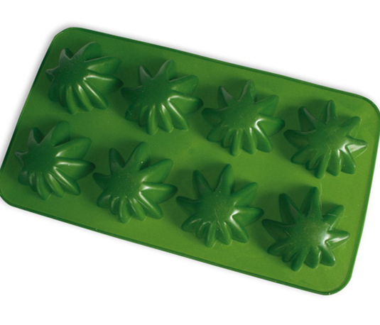 RENJIA eco-friendly silicone ice tray custom shaped silicone ice cube mould maple leaf shape ice cube tray