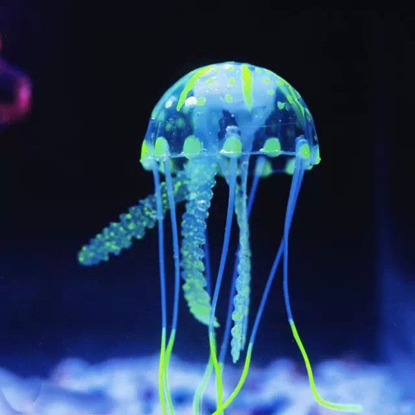 RENJIA artificial jellyfish glowing jellyfish for fish tank silicon jellyfish