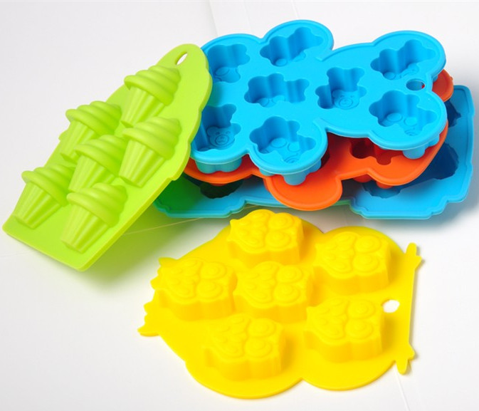 RENJIA eco-friendly ice cube tray cute shape silicon ice tray custom ice cube mold sets