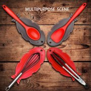 Heat-resistant silicone spoon mat Safe spoon mat  Cheap Home Product spoon set holder