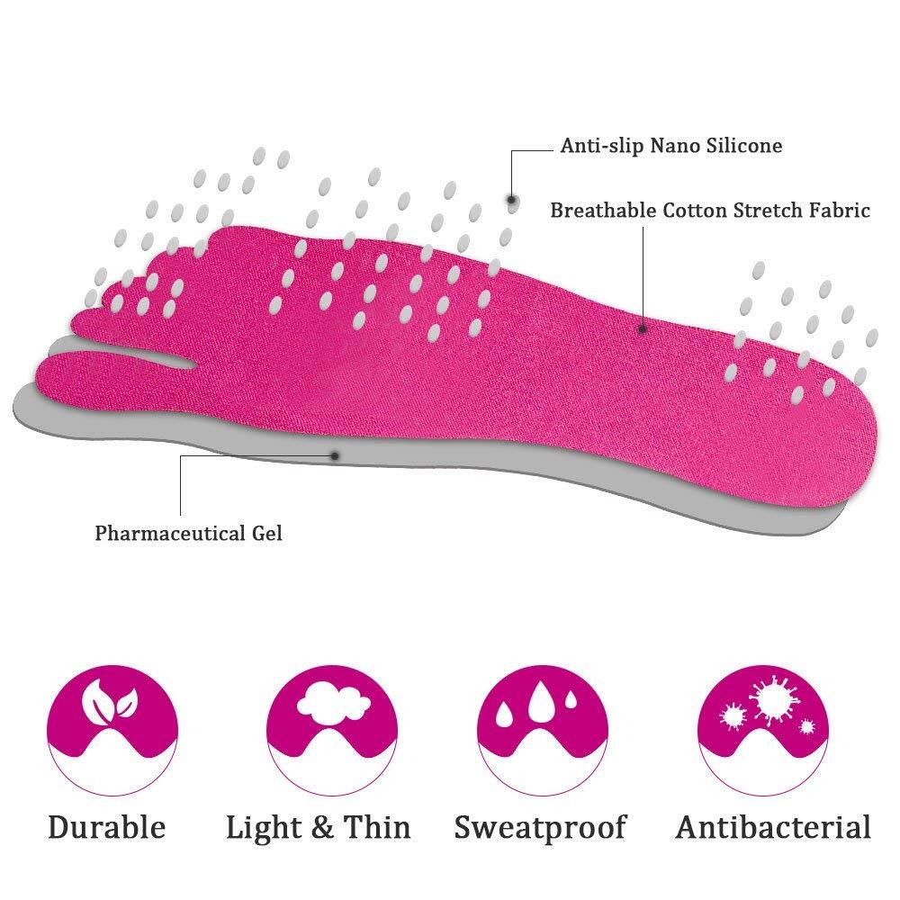 high quality foot massage pad Waterproof adhesive silicone flat felt foot pads soft silicone foot pads